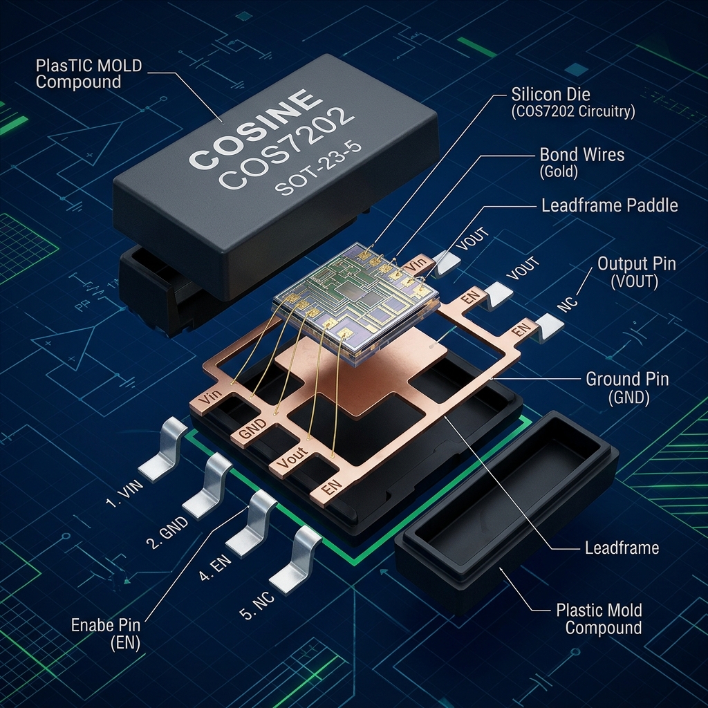 COS7202 300mA Low-Dropout (LDO) Linear Regulator