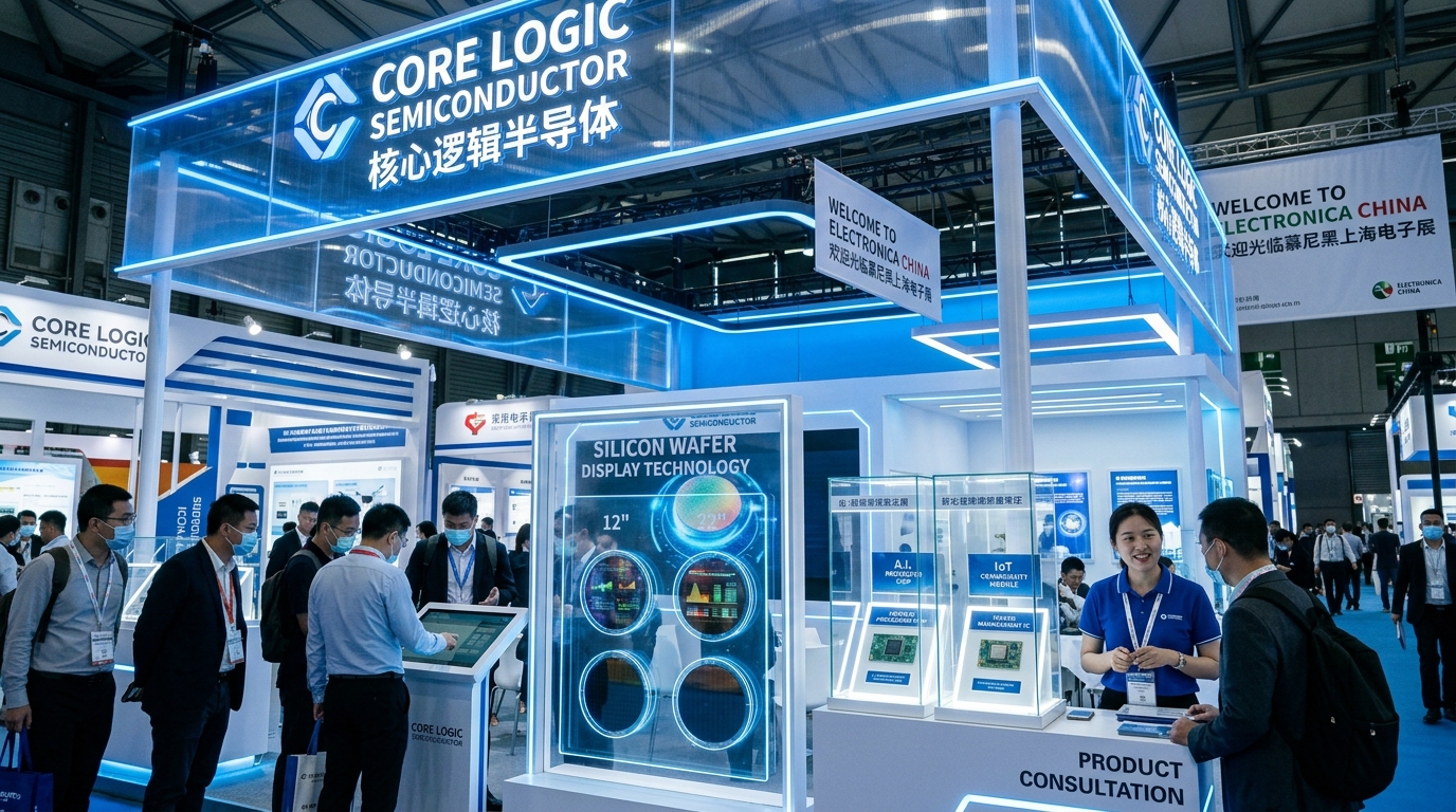 Cosine booth at Electronica China exhibition center